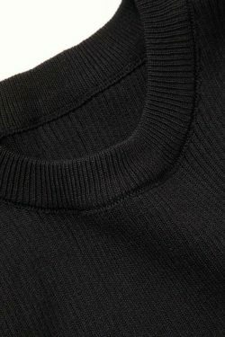 Y2K Aesthetic Fringe Hem Rib Knit Tank Top for Women - Coquette & Grunge Style Fashion