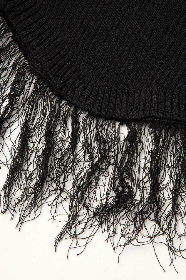 Y2K Aesthetic Fringe Hem Rib Knit Tank Top for Women - Coquette & Grunge Style Fashion Y2K Aesthetic Fringe Hem Rib Knit Tank Top for Women - Coquette & Grunge Style Fashion