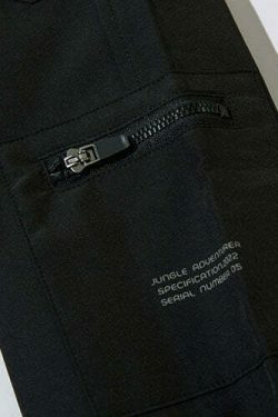 Y2K Aesthetic Future-Tech Cargo Joggers - Cyberpunk Style for Women