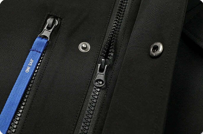 Y2K Aesthetic Futuristic Utility Cargo Jacket for Niche Women Fashion Y2K Aesthetic Futuristic Utility Cargo Jacket for Niche Women Fashion