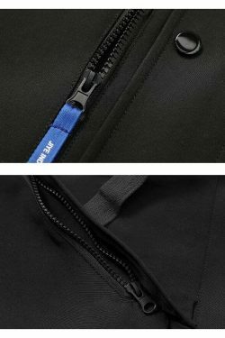 Y2K Aesthetic Futuristic Utility Cargo Jacket for Niche Women Fashion