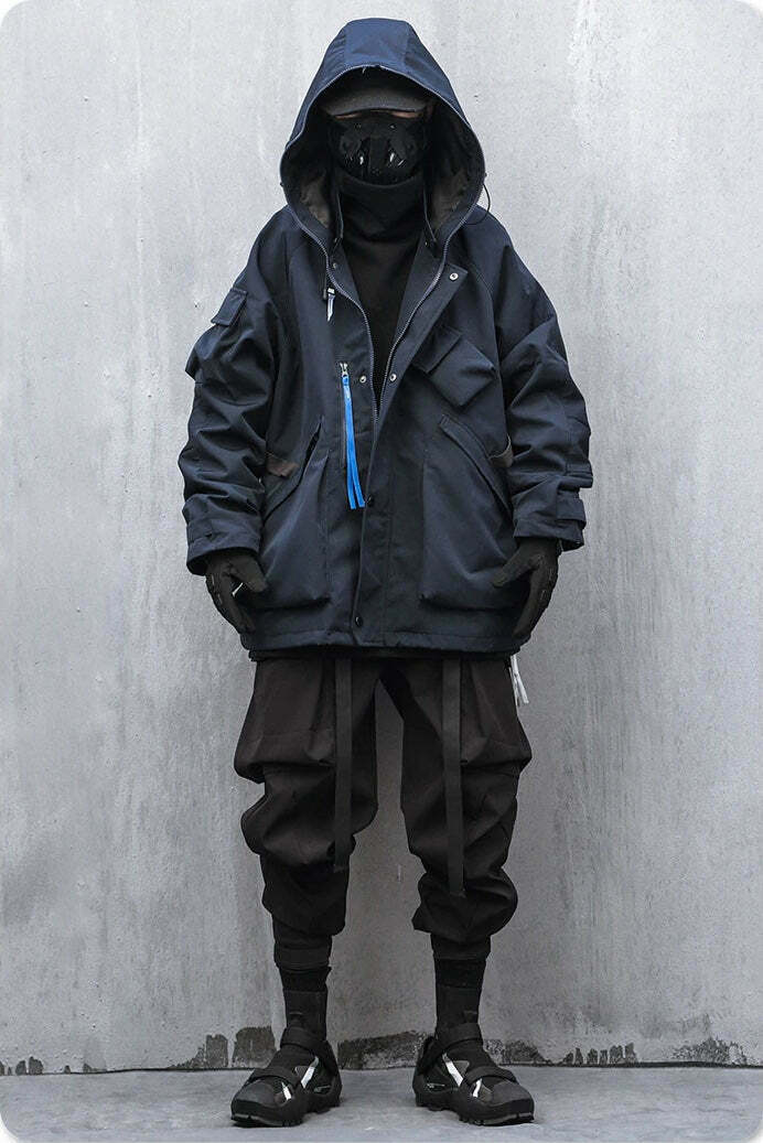 Y2K Aesthetic Futuristic Utility Cargo Jacket for Niche Women Fashion Y2K Aesthetic Futuristic Utility Cargo Jacket for Niche Women Fashion