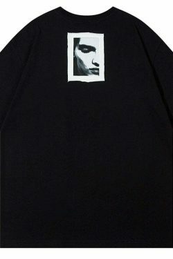 Y2K Aesthetic Graphic Patchwork T-Shirt - Coquette & Grunge Style Tops