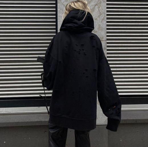 Y2K Aesthetic Grunge Style Black Hoodie for Women - Coquette Fashion with Pastel Goth and Emo Vibes Y2K Aesthetic Grunge Style Black Hoodie for Women - Coquette Fashion with Pastel Goth and Emo Vibes