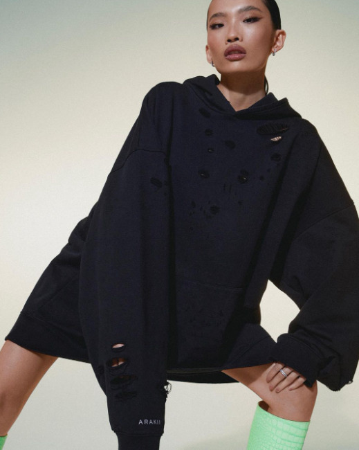 Y2K Aesthetic Grunge Style Black Hoodie for Women - Coquette Fashion with Pastel Goth and Emo Vibes Y2K Aesthetic Grunge Style Black Hoodie for Women - Coquette Fashion with Pastel Goth and Emo Vibes