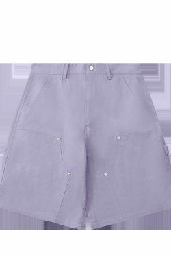 Y2K Aesthetic Grunge Style Cargo Skirt - Coquette Fashion Women's Workwear Carpenter Shorts