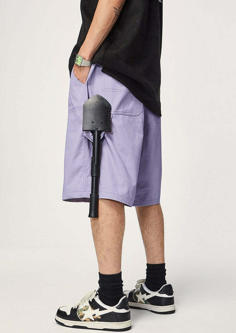 Y2K Aesthetic Grunge Style Cargo Skirt - Coquette Fashion Women's Workwear Carpenter Shorts