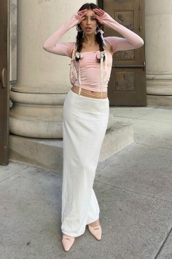 Y2K Aesthetic Hallie Versatile Tube Top - Coquette Style for Women's Fashion