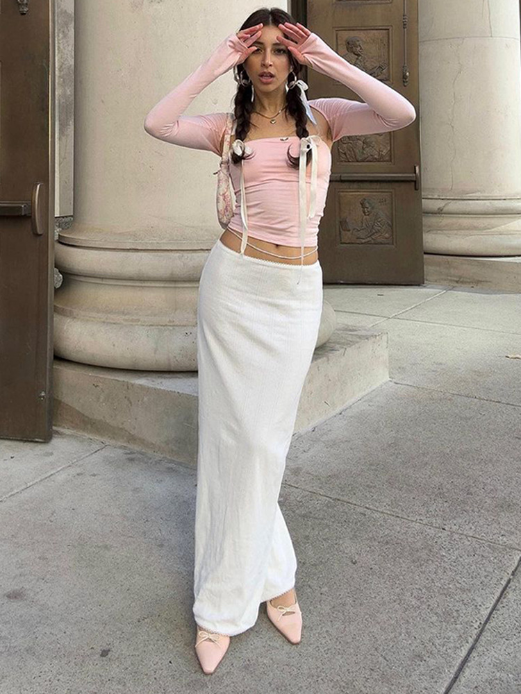 Y2K Aesthetic Hallie Versatile Tube Top - Coquette Style for Women's Fashion Y2K Aesthetic Hallie Versatile Tube Top - Coquette Style for Women's Fashion