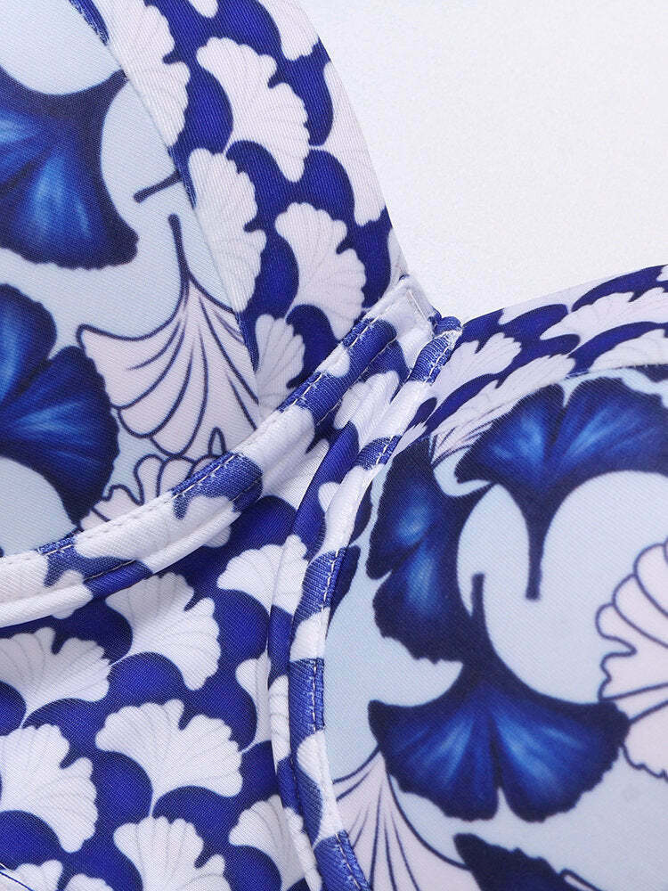 Y2K Aesthetic Halter Backless Bikini Set - Coquette Grunge Style Swimwear Y2K Aesthetic Halter Backless Bikini Set - Coquette Grunge Style Swimwear