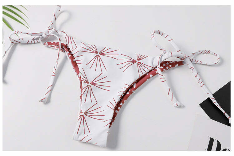 Y2K Aesthetic Halter Bikini Set - Unique Print for Niche Women Fashion Y2K Aesthetic Halter Bikini Set - Unique Print for Niche Women Fashion