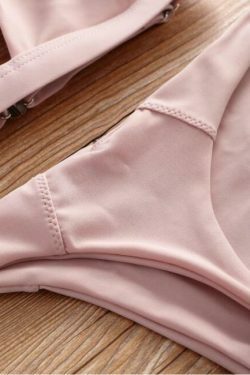 Y2K Aesthetic Halter Thong Bikini for Niche Women Fashion