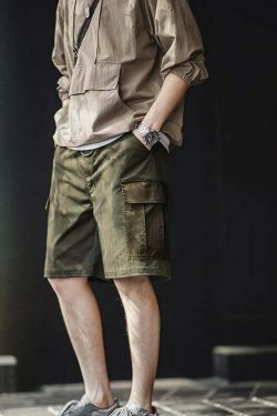 Y2K Aesthetic Herringbone Cargo Skirt - Coquette Style Grunge Fashion Women's Outfit