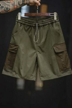 Y2K Aesthetic Herringbone Cargo Skirt - Coquette Style Grunge Fashion Women's Outfit