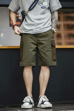 Y2K Aesthetic Herringbone Cargo Skirt - Coquette Style Grunge Fashion Women's Outfit