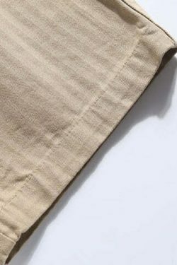 Y2K Aesthetic Herringbone Twill Tapered Pants for Women - Coquette & Grunge Style Cargo Skirt