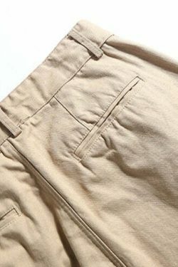 Y2K Aesthetic Herringbone Twill Tapered Pants for Women - Coquette & Grunge Style Cargo Skirt