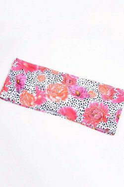 Y2K Aesthetic High Cut Flower Print Bikini Swimsuit - Strapless & Backless