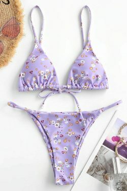 Y2K Aesthetic High Leg Plunge Bathing Suit