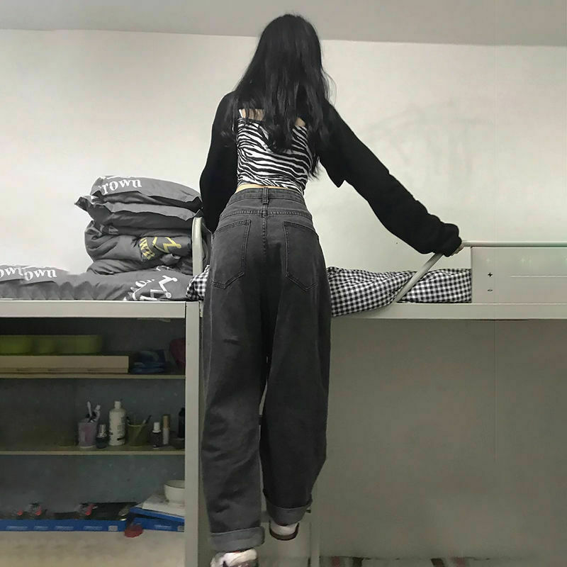 Y2K Aesthetic High Waist Black Pants for Women - Coquette Style Grunge Fashion Outfit