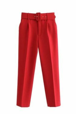 Y2K Aesthetic High Waist Cargo Pants with Belt - Coquette Grunge Fashion for Women