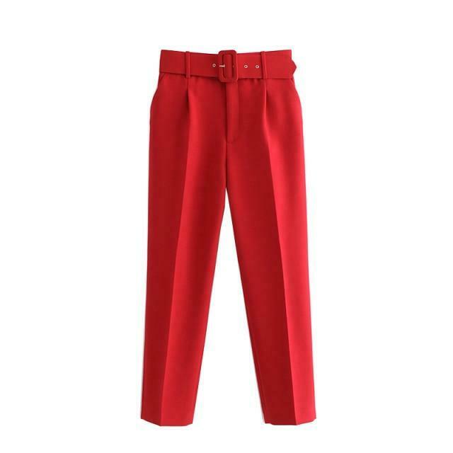 Y2K Aesthetic High Waist Cargo Pants with Belt - Coquette Grunge Fashion for Women