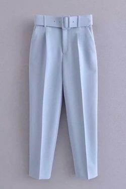 Y2K Aesthetic High Waist Cargo Pants with Belt - Coquette Grunge Fashion for Women