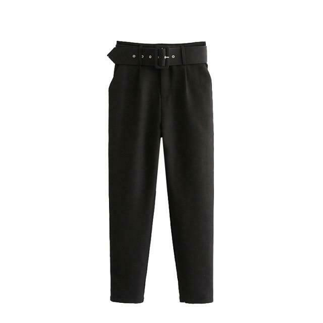Y2K Aesthetic High Waist Cargo Pants with Belt - Coquette Grunge Fashion for Women
