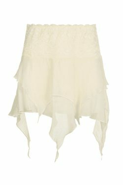 Y2K Aesthetic High Waist Mesh Asymmetric Hem Mini Skirt - Coquette Style Grunge Fashion