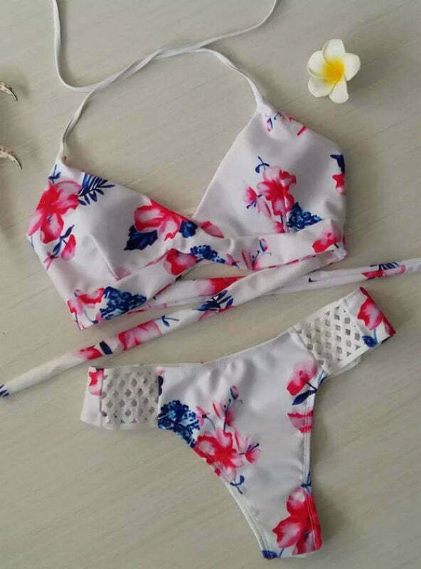 Y2K Aesthetic High Waist Open Back Two Piece Swimwear Y2K Aesthetic High Waist Open Back Two Piece Swimwear