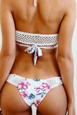 Y2K Aesthetic High Waist Open Back Two Piece Swimwear