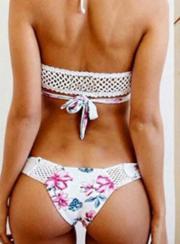 Y2K Aesthetic High Waist Open Back Two Piece Swimwear Y2K Aesthetic High Waist Open Back Two Piece Swimwear