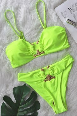 Y2K Aesthetic High Waist Swimsuit: Coquette Style Sexy Bikini Tube Top