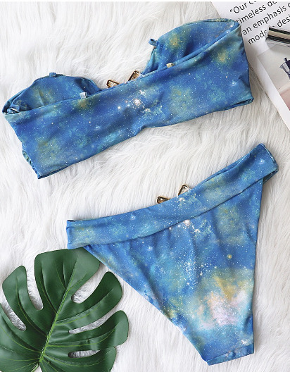 Y2K Aesthetic High Waist Swimsuit: Coquette Style Sexy Bikini Tube Top Y2K Aesthetic High Waist Swimsuit: Coquette Style Sexy Bikini Tube Top