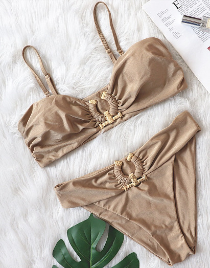 Y2K Aesthetic High Waist Swimsuit: Coquette Style Sexy Bikini Tube Top Y2K Aesthetic High Waist Swimsuit: Coquette Style Sexy Bikini Tube Top