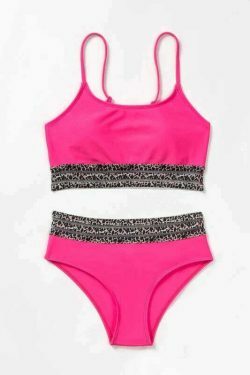Y2K Aesthetic High Waist Swimsuit for Women - Solid Color, Sexy, Coquette Style