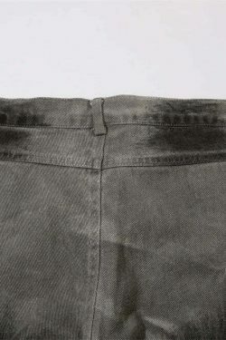 Y2K Aesthetic Industrial Wash Baggy Cargo Jeans - Vintage-inspired Coquette Style Women's Fashion