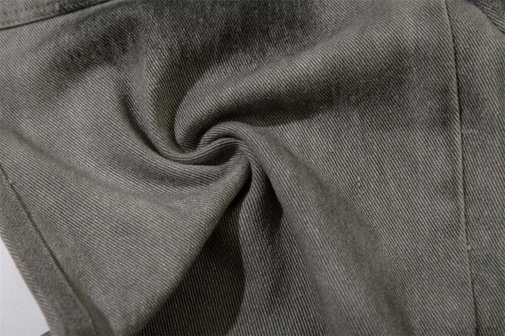 Y2K Aesthetic Industrial Wash Baggy Cargo Jeans - Vintage-inspired Coquette Style Women's Fashion Y2K Aesthetic Industrial Wash Baggy Cargo Jeans - Vintage-inspired Coquette Style Women's Fashion