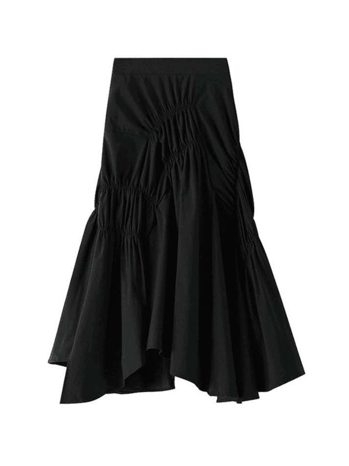 Y2K Aesthetic Irregular Pleated Skirt for Women - Coquette & Grunge Style Fashion Y2K Aesthetic Irregular Pleated Skirt for Women - Coquette & Grunge Style Fashion