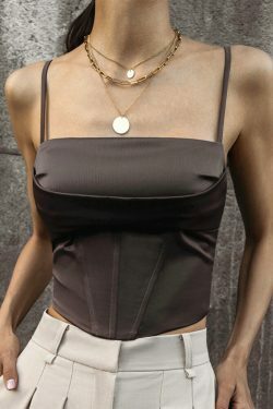 Y2K Aesthetic Jane Backless Crop Top in Coquette Style for Women Fashion