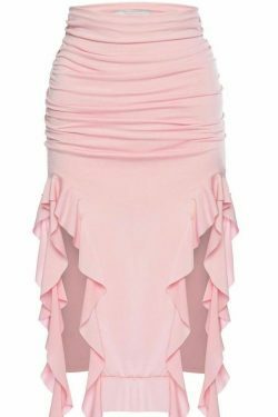 Y2K Aesthetic Jellyfish Lace Long Skirt for Women - Coquette & Grunge Style Fashion Statement