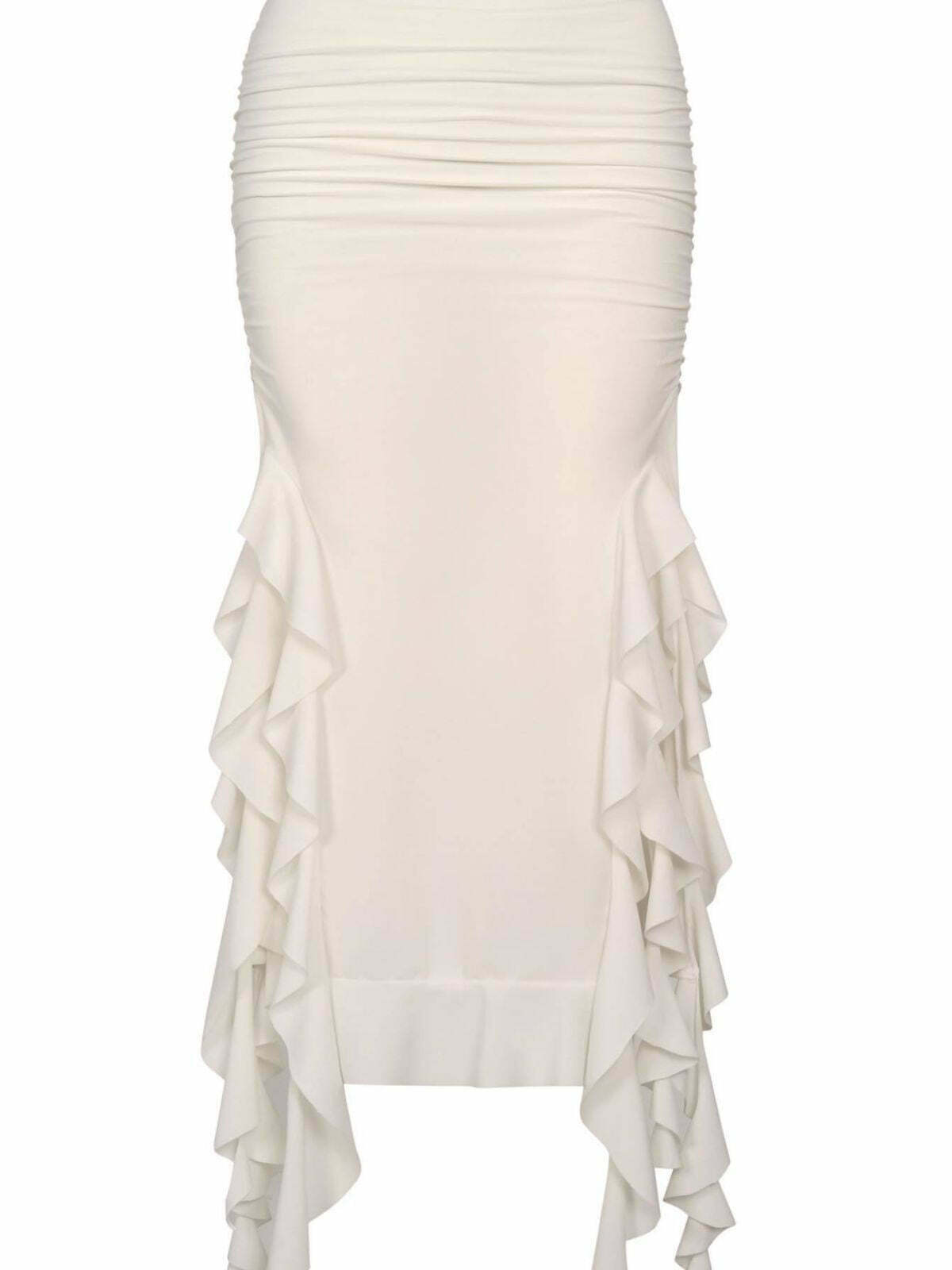 Y2K Aesthetic Jellyfish Lace Long Skirt for Women - Coquette & Grunge Style Fashion Statement