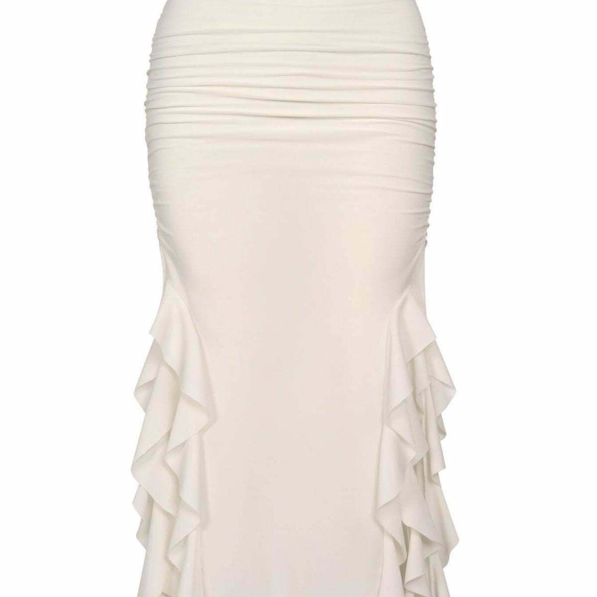 Y2K Aesthetic Jellyfish Lace Long Skirt for Women - Coquette & Grunge Style Fashion Statement