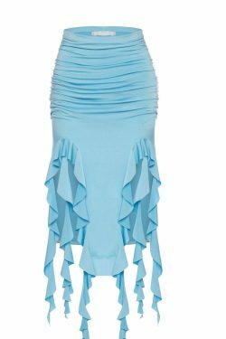 Y2K Aesthetic Jellyfish Lace Long Skirt for Women - Coquette & Grunge Style Fashion Statement
