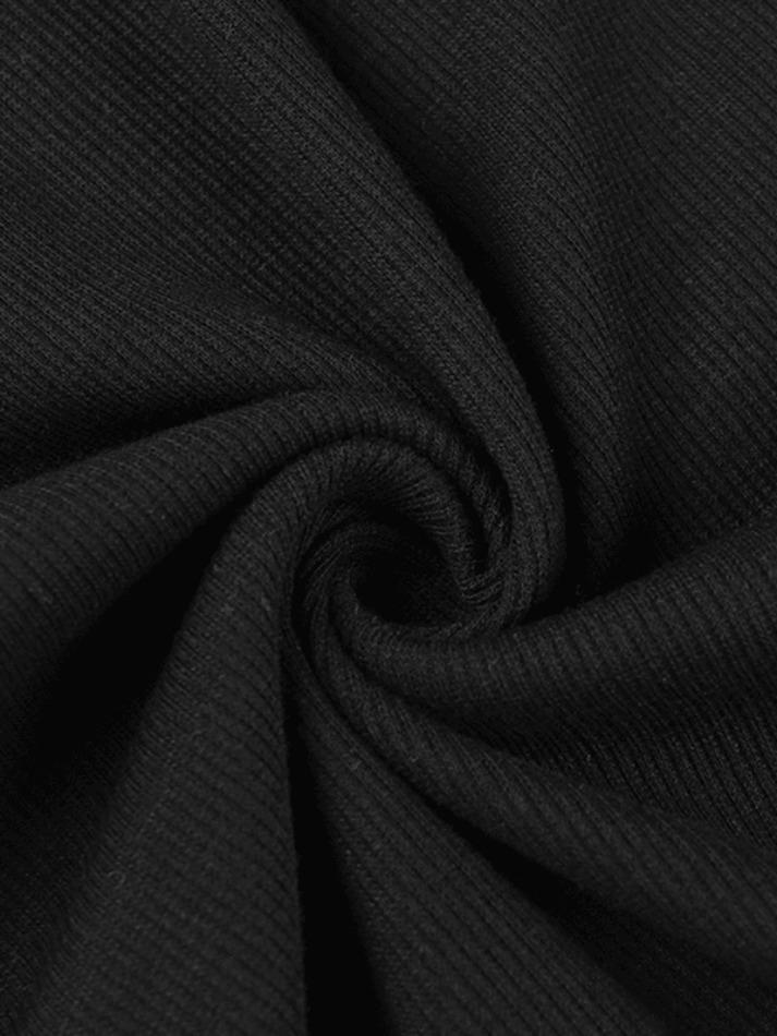 Y2K Aesthetic Knit Mini Dress with Contrast Colors Y2K Aesthetic Knit Mini Dress with Contrast Colors