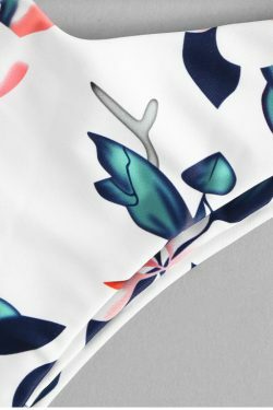 Y2K Aesthetic Knot Flower Print Bikini Set - Retro Style Swimwear for Women