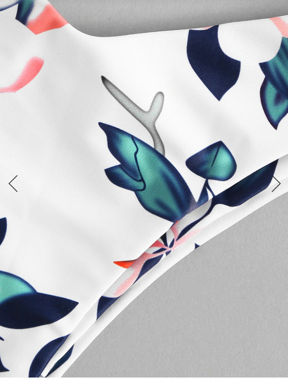 Y2K Aesthetic Knot Flower Print Bikini Set - Retro Style Swimwear for Women Y2K Aesthetic Knot Flower Print Bikini Set - Retro Style Swimwear for Women