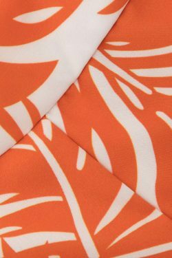 Y2K Aesthetic Knot Front Blouse with Leaves Print Wide Leg Pants Set