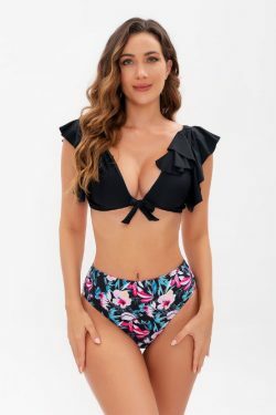 Y2K Aesthetic Lace-Up Backless Bikini - Coquette Grunge Pastel Goth