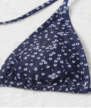 Y2K Aesthetic Lace-Up Backless Floral Bikini - Coquette Grunge Style for Women Y2K Aesthetic Lace-Up Backless Floral Bikini - Coquette Grunge Style for Women